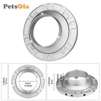 Bộ chuyển đổi tốc độ kim loại Phụ kiện chụp ảnh xoay 360 Đường kính 18,7cm