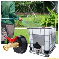 Bộ chuyển đổi Tote IBC tốt nhất S60x6 Vòi phun nước bằng đồng thau cho vòi tưới vườn Đầu nối vòi tưới vườn