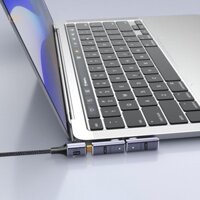 Bộ chuyển đổi từ tính YXA USB C 24 chân Loại C Hỗ trợ 4 USB3 1 PD 140W Sạc 40Gb s Truyền dữ liệu Đầu ra Video 8K