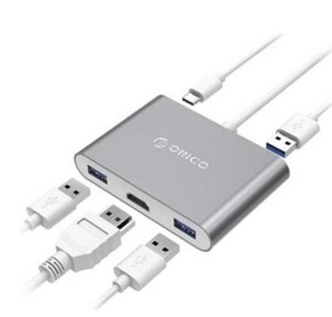 Bộ chuyển đổi type C sang 5 cổng HDMI ORICO RCH3A-GD