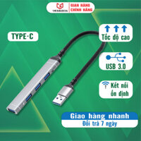 Bộ chuyển đổi TYPE-C sang USB 3.0, cáp chia cổng USB sang 4 cổng USB tốc độ cao