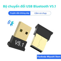 Bộ chuyển đổi USB Bộ chuyển đổi Bluetooth BT 5.1 Bộ chuyển đổi Bluetooth5.1 Bộ thu Win8 / 8.1 / 10 / 11 Hỗ trợ không cần trình điều khiển Nhiều thiết bị Kết nối đồng thời