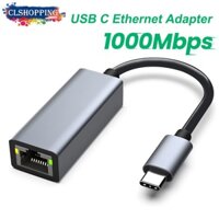 Bộ Chuyển Đổi USB c Sang Ethernet 3 Sang RJ45 Gigabit Ethernet LAN Cho Mac-Book Pro 2019 / 2018 / 2017, Mac-Book Air Và More