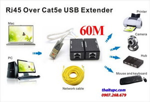 Bộ chuyển đổi USB sang RJ45 Dtech DT-5015