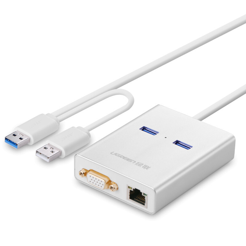 Bộ chuyển đổi USB to LAN, VGA, USB 3.0 Ugreen 40242