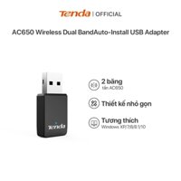 Bộ Chuyển Đổi USB WiFi Tenda U9 Chuẩn AC Tốc Độ 650Mbps - Hàng Chính Hãng