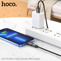 Bộ chuyển đổi USB2.0 đầu cái UA17 iP đầu đực sang đầu cái Type-C