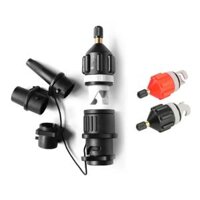 Bộ Chuyển Đổi Van Khí Cho Ván Sup Bơm Hơi Thuyền Chèo Thuyền Kayak - Combo Đầu Nối Máy Bơm Màu Đen/xanh Ô Liu Với Bộ Chuyển Đổi 18cm