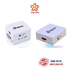 Bộ chuyển đổi VGA + Audio to HDMI Dtech DT-6527