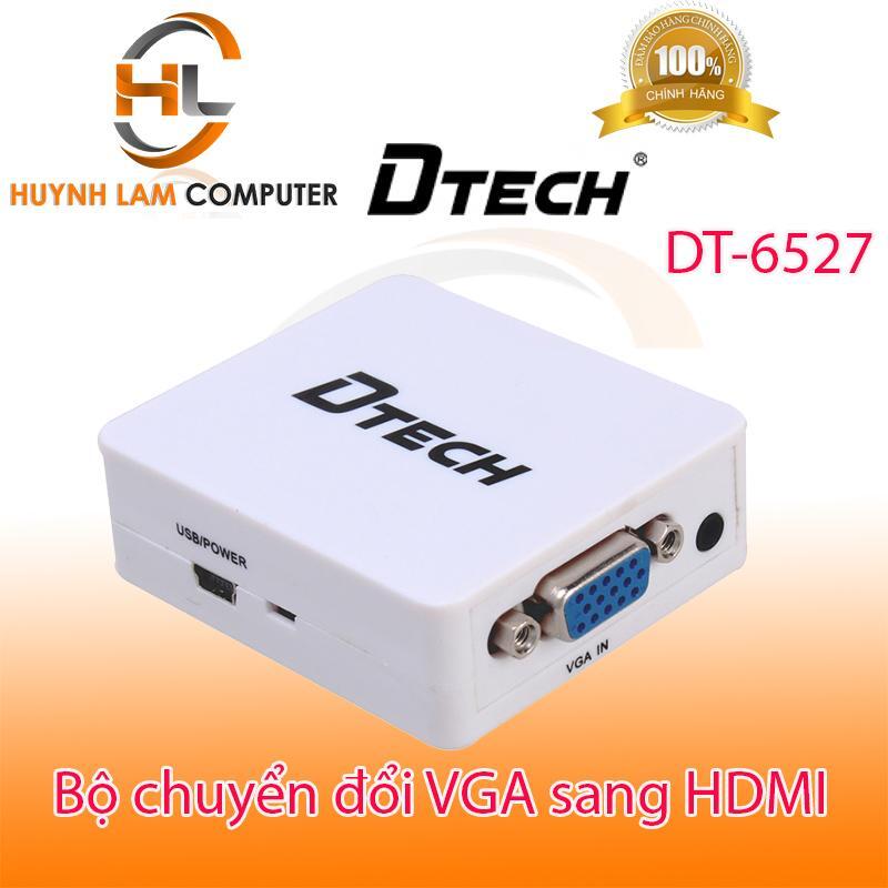 Bộ chuyển đổi VGA + Audio to HDMI Dtech DT-6527
