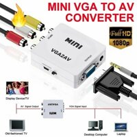 Bộ Chuyển Đổi Vga Sang Av Mini Hỗ Trợ 1080p Vga2Av