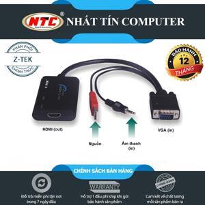 Bộ chuyển đổi VGA sang HDMI Z-Tek ZE577A cho ra hình ảnh sắc nét nhất