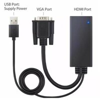 Bộ chuyển đổi VGA sang HDMI cho cổng đầu ghi camera bị lỗi chuyển sang HDMI, máy tính chuyển sang Tivi ( Loại xịn).