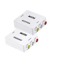 Bộ chuyển đổi Video 1080P Mini AV RCA CVBS sang VGA với âm thanh 3,5 mm Hỗ trợ bộ chuyển đổi Video PAL NTS cho TV Set-Top Box Monitor PC