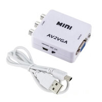 Bộ chuyển đổi Video Mini HD RCA CVBS AV2VGA Bộ chuyển đổi Video AV sang VGA Bộ chuyển đổi Video sang PC HDTV Bộ chuyển đổi