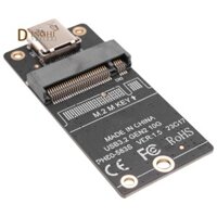 Bộ chuyển đổi vỏ SSD 1 mảnh M.2 sang TypeC JMS583 Chip 10Gbps Hỗ trợ 2230 2242 2260 SSD Đen