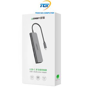 Bộ chuyển đổi với PD Type C ra SD+TF+3 USB3.0 port Ugreen 50598