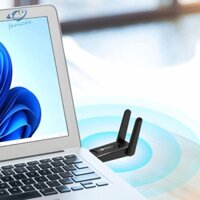 Bộ chuyển đổi WiFi USB 900Mbps Card mạng USB Dongle tương thích Bluetooth cho PC [Fanicas.vn]
