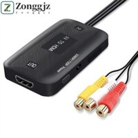 Bộ chuyển đổi ZONGGJZ AV sang HDMI Cáp RCA Cáp âm thanh độ nét cao Bộ chuyển đổi Video Cáp RCA sang HDMI RCA Bộ chuyển đổi HDMI Nữ / Nam