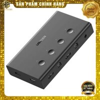 Bộ chuyển KVM Switch 4 vào 1 ra Ugreen 70439 chuẩn HDMI 2.0 hỗ trợ 4K/60Hz cao cấp - Hapustore