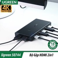 Bộ Chuyển KVM Switch Hdmi 2-1 Cao Cấp | Ugreen 50744 Chính Hãng Hỗ trợ đỗ phân giải lên đến 4K*2K@30Hz.