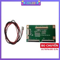 BO CHUYỂN LVDS LG 2*60 Pin UHD -51 Pin VB1 TV LCD LED TẶNG KÈM ĐẦU CHUYỂN