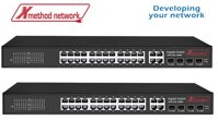 Bộ chuyển mạch 28-port unmanaged Gigabit Ethernet Switch, 24-port PoE, 4 Gigabit combo - Xmethod Network - Hàng chính hãng
