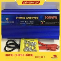 Bộ chuyển nguồn 12v sang 220v MAXIPOWER 3000W thiết kế gọn nhẹ, an toàn khi sử dụng.