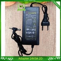 Bộ chuyển nguồn Adapter AC - DC : 24V3A 2 đầu ( cho dải đèn led/ camera/ loa kéo nhỏ )