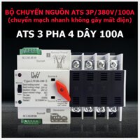 Bộ chuyển nguồn Ats 3 pha 4 dây 100A LW chuyển nguồn không gián đoạn - không gây mất điện - cầu dao đảo chiều tự động