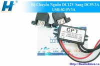 Bộ Chuyển Nguồn DC12V Sang DC5V3A USB-02-5V3A                                               Yêu thích