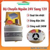 Bộ chuyển nguồn ô tô 24V sang12V 20A- 240W có quạt gió tản nhiệt