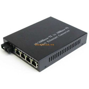 Bộ chuyển quang 4x100M 1550nm SM 80Km SC Wintop YT-8110SA-14-80