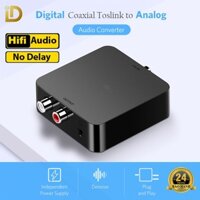 Bộ Chuyển Quang / Coaxial Sang Cổng 3.5mm / 2RCA Digital to Analog Audio R/L ID Tech AT105 - Bảo Hành 24T đổi mới