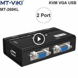 Bộ chuyển tín hiệu 2 CPU dùng 1 Màn hình KVM Switch USB MT-260KL
