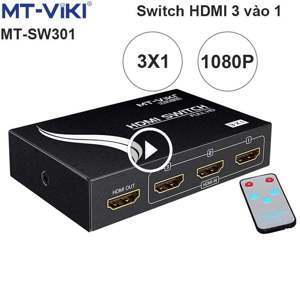 Bộ chuyển tín hiệu HDMI vào 3 ra 1 MT-SW301 có điều khiển MT-VIKI