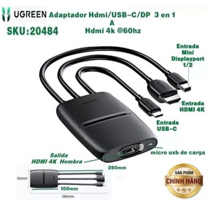 Bộ chuyển Type C Ugreen 20484
