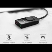 Bộ chuyển USB 2.0 Ra Mic & Audio Hỗ Trợ Volume Control Cao Cấp UGREEN 40964