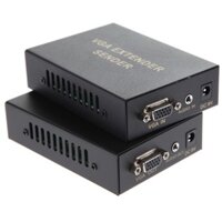 Bộ chuyển VGA to Lan 100m - VGA Extender 100m - Bộ Khuếch đại VGA ra cáp mạng Lan 100m chính hãng giá rẻ