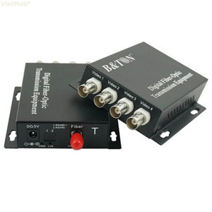 Bộ chuyển Video Data Audio sang quang 4ch video+1ch data+1ch audio B&TON BT-4V1D1AF-T/R