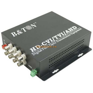 Bộ chuyển Video Data Audio sang quang 8ch video+1ch data+1ch audio B&TON BT-8V1D1AF-T/R