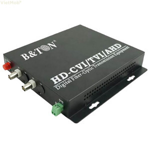 Bộ chuyển Video Data Audio sang quang 2ch video+1ch data+1ch audio B&TON BT-2V1D1AF-T/R
