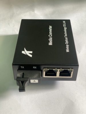 Bộ chuyển Wintop 1 cổng Ethernet 10/100M 1310/1550nm WDM BiDi SM 40Km SC