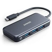 BỘ CHUYỂN/CHIA Anker USB-C Hub 5 TRONG 1, 3 CỔNG USB-A 5Gbps, ĐỌC THẺ SD & Micro SD, MỚI 100%