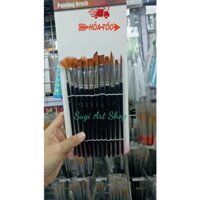 Bộ cọ 12 cây nhiều đầu vẽ Hoa lá , Vẽ tranh acrylic, vẽ màu nước