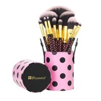 Bộ Cọ BH Cosmetics 11 Pcs Pink A Dot Brush Set