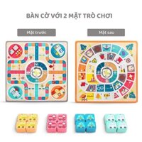 Bộ CỜ CÁ NGỰA phiên bản ô tô bằng gỗ - đồ chơi gỗ thông minh phát triển trí tuệ cho bé tăng tương tác chính hãng