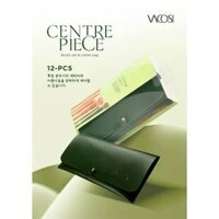 Bộ Cọ Cá Nhân 12 cây & Ví Xanh Rêu VACOSI CENTREPIECE BRUSH SET - BC35