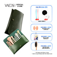Bộ Cọ Cá Nhân 12 cây & Ví Xanh Rêu VACOSI CENTREPIECE BRUSH SET - BC35