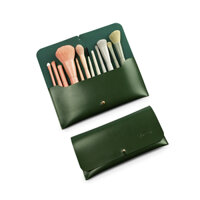 Bộ Cọ Cá Nhân​ 12 Cây‪ VACOSI​ CENTREPIECE BRUSH SET BC35 Kèm Ví Xanh Rêu